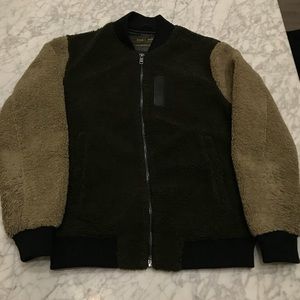 Zara Bomber Sz M Olive